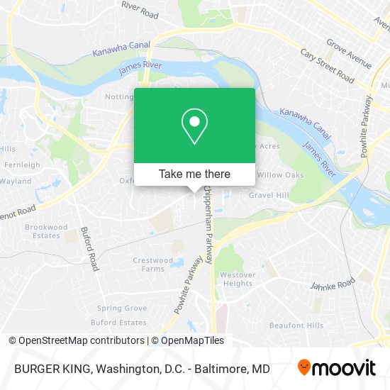 BURGER KING map