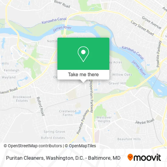 Puritan Cleaners map