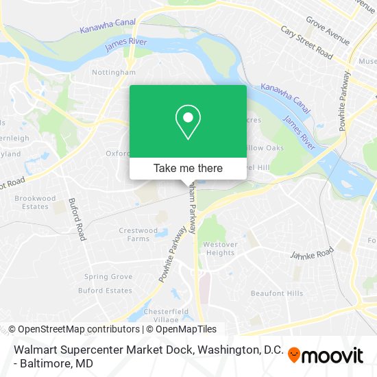 Mapa de Walmart Supercenter Market Dock