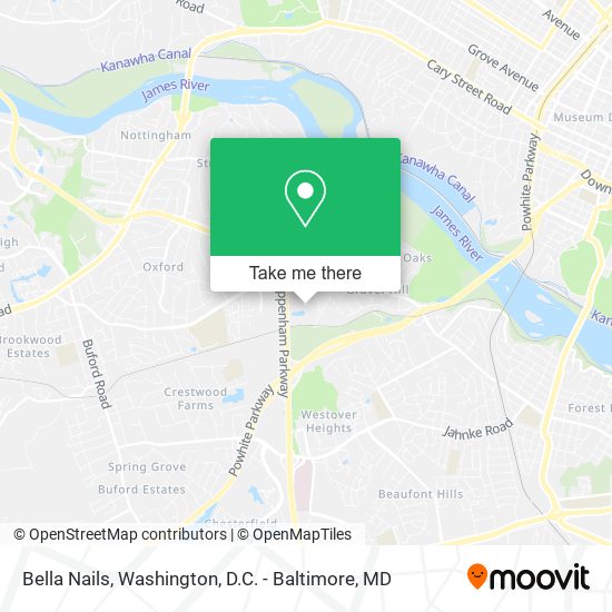 Bella Nails map