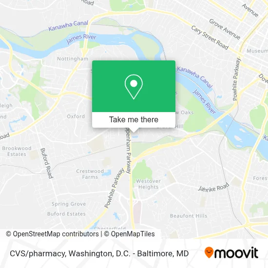 CVS/pharmacy map