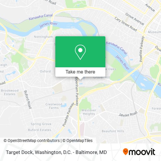 Target Dock map