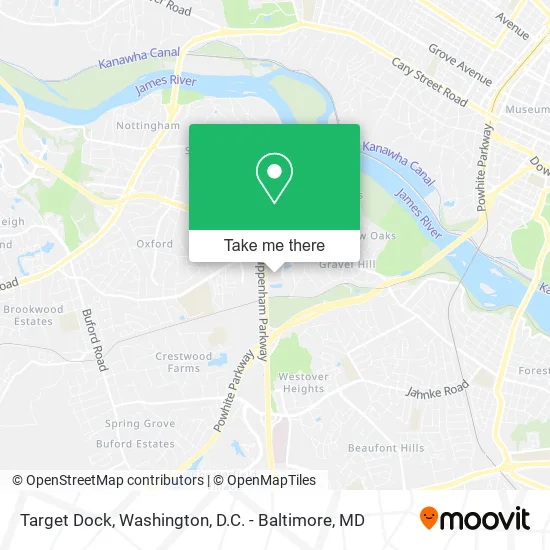 Target Dock map