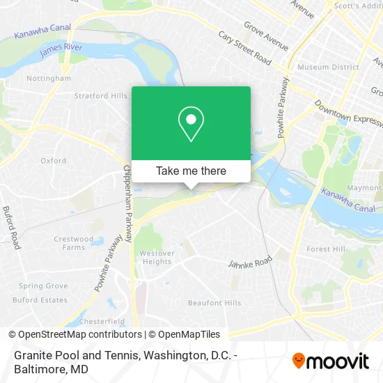 Granite Pool and Tennis map