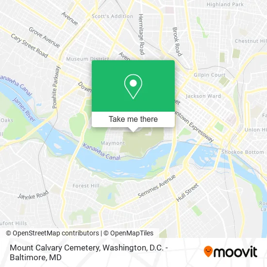Mount Calvary Cemetery map