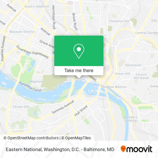 Mapa de Eastern National