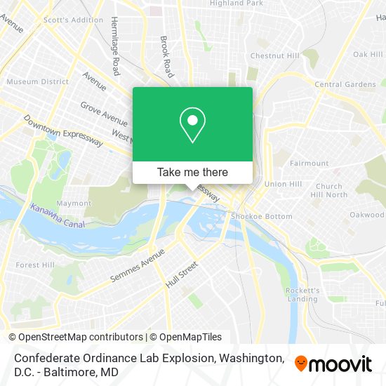 Confederate Ordinance Lab Explosion map