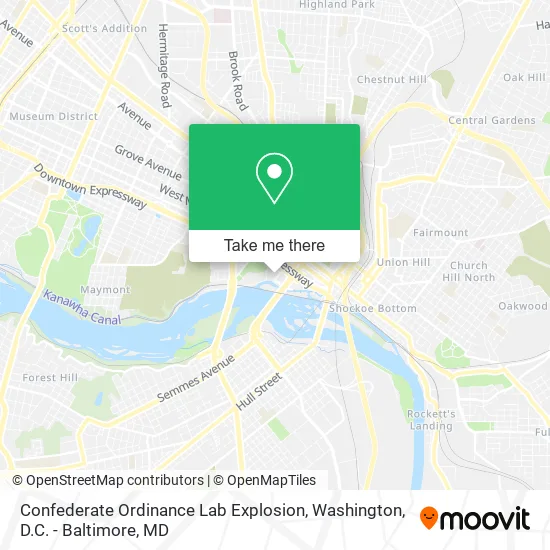 Confederate Ordinance Lab Explosion map
