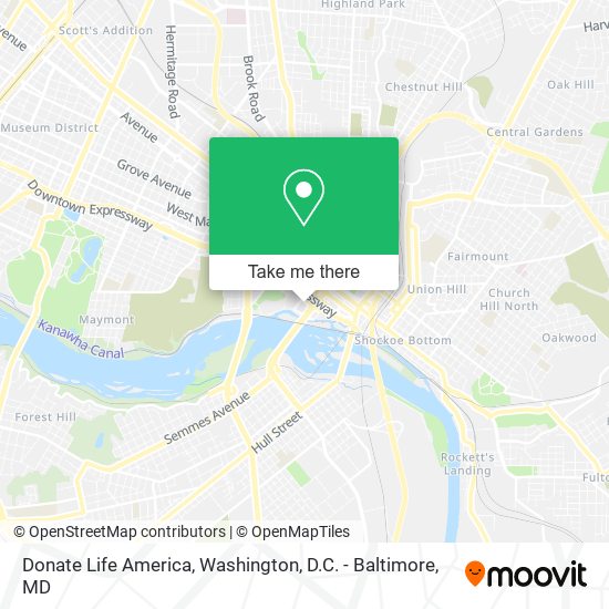 Donate Life America map