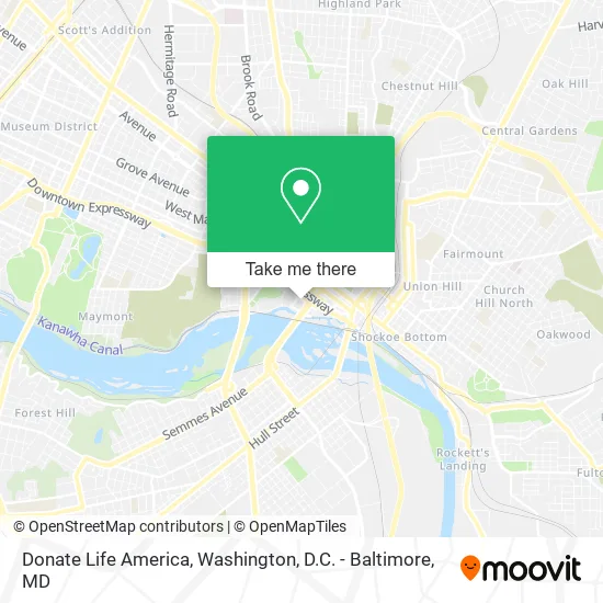 Donate Life America map