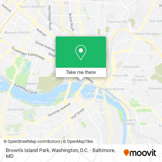 Mapa de Brown's Island Park