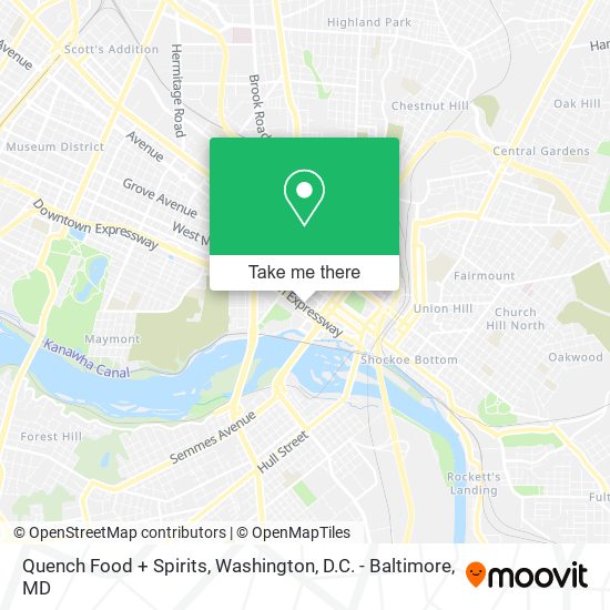Quench Food + Spirits map