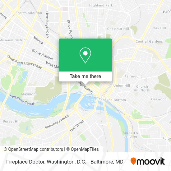 Fireplace Doctor map