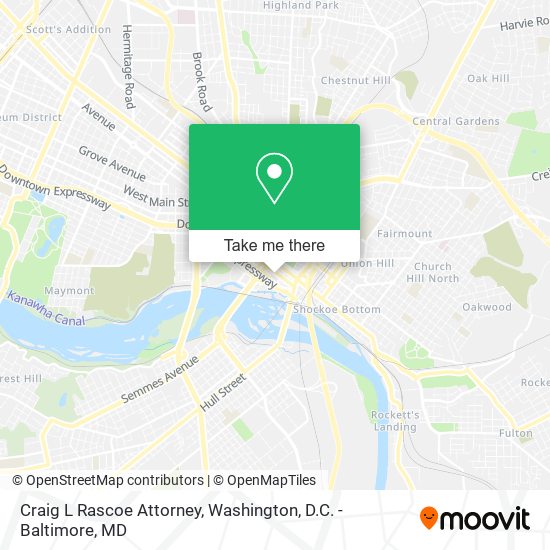 Craig L Rascoe Attorney map