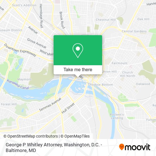 Mapa de George P Whitley Attorney