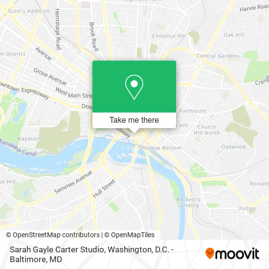 Sarah Gayle Carter Studio map