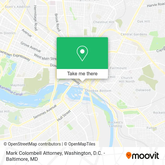 Mark Colombell Attorney map