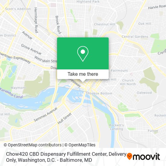 Chow420 CBD Dispensary Fulfillment Center, Delivery Only map