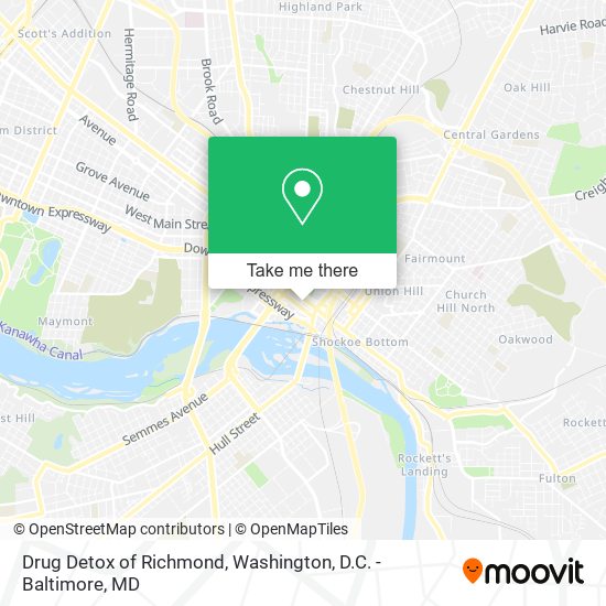 Drug Detox of Richmond map