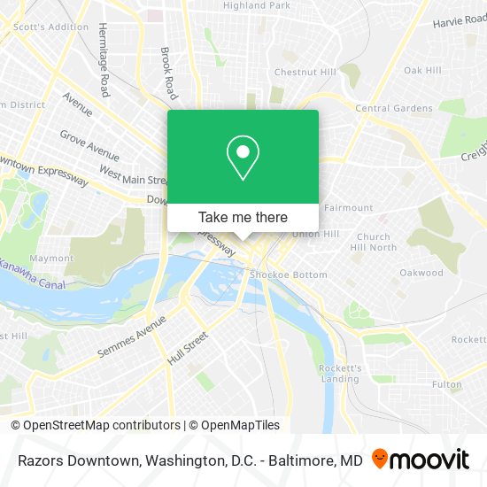 Razors Downtown map
