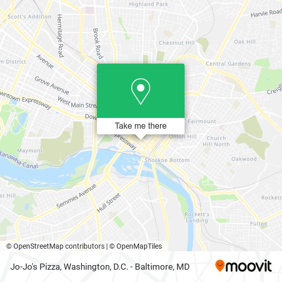 Jo-Jo's Pizza map