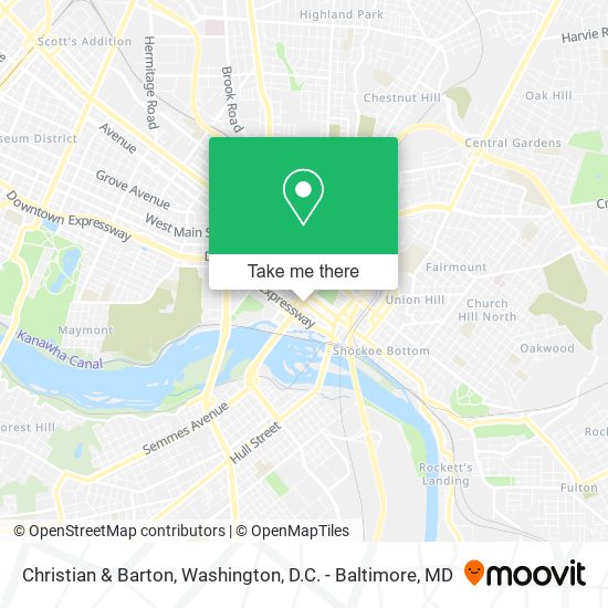Christian & Barton map