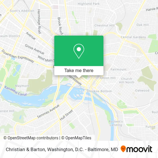 Christian & Barton map