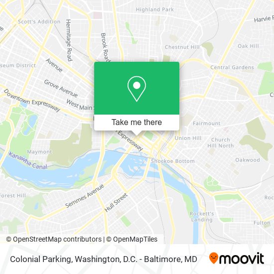 Colonial Parking map