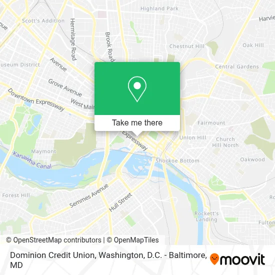 Dominion Credit Union map