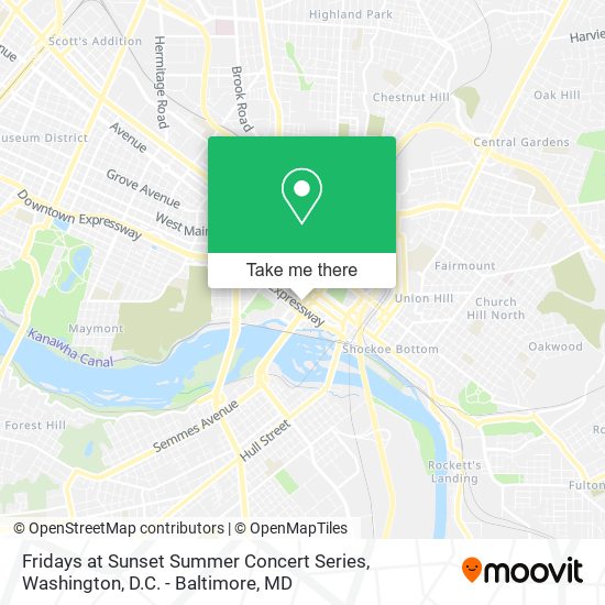 Fridays at Sunset Summer Concert Series map