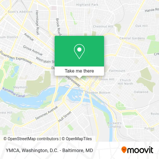YMCA map