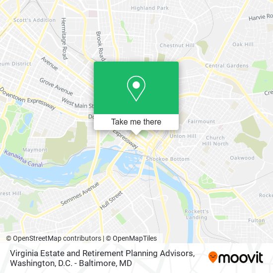 Mapa de Virginia Estate and Retirement Planning Advisors