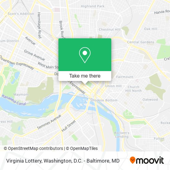 Virginia Lottery map