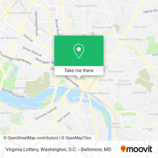 Virginia Lottery map