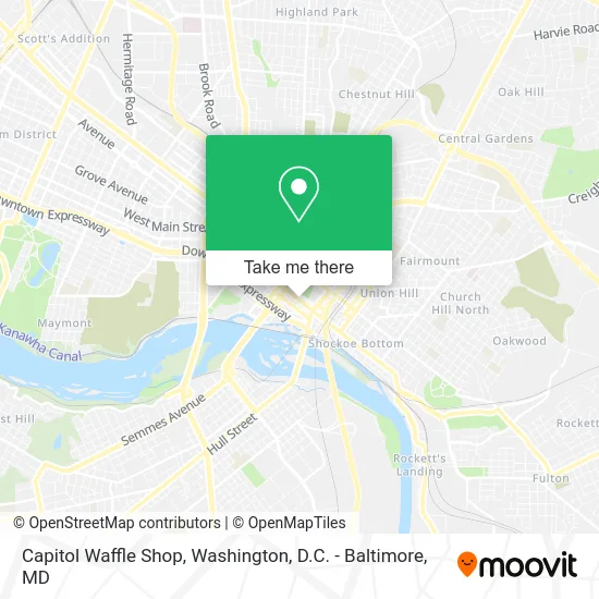 Capitol Waffle Shop map