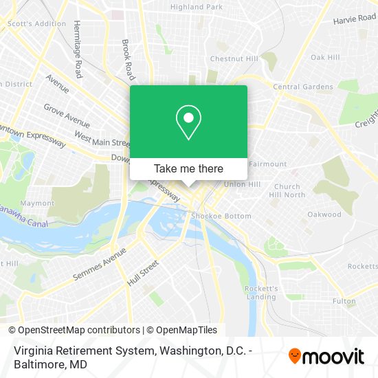 Mapa de Virginia Retirement System