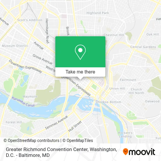 Greater Richmond Convention Center map