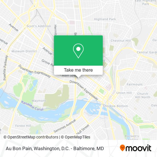 Au Bon Pain map