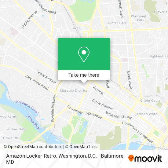 Amazon Locker-Retro map