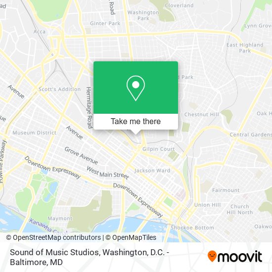 Sound of Music Studios map