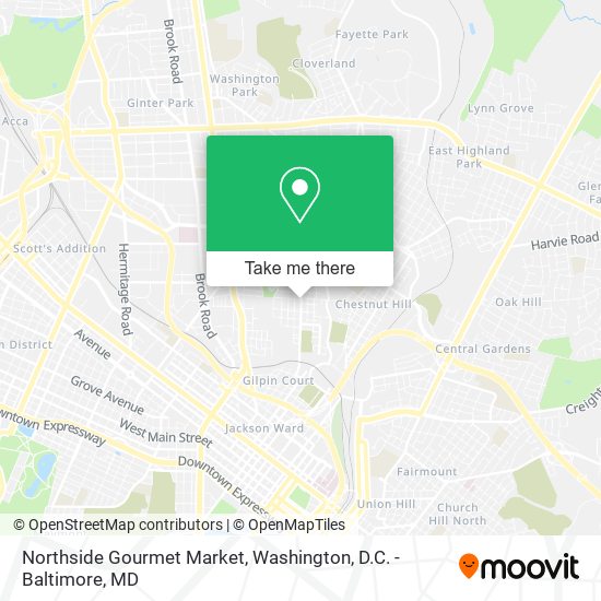 Mapa de Northside Gourmet Market