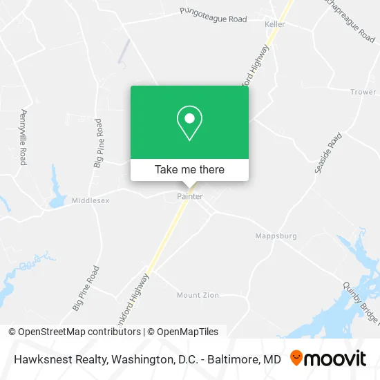 Hawksnest Realty map