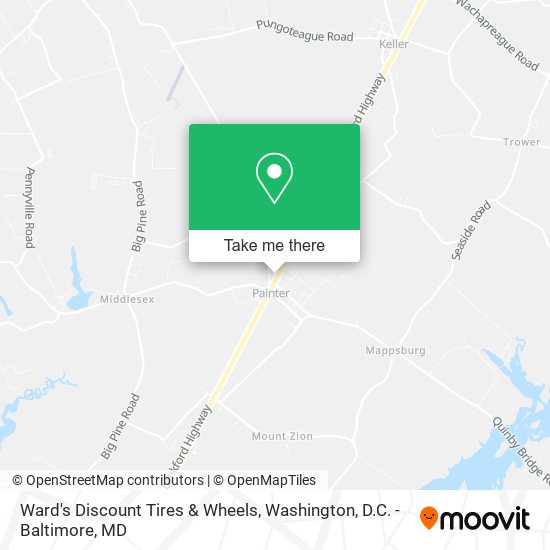 Mapa de Ward's Discount Tires & Wheels