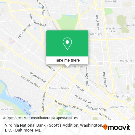 Virginia National Bank - Scott's Addition map