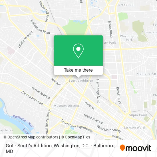 Mapa de Grit - Scott's Addition