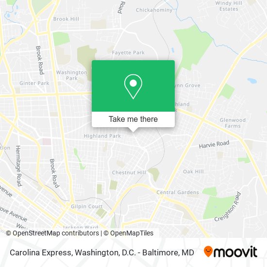 Mapa de Carolina Express