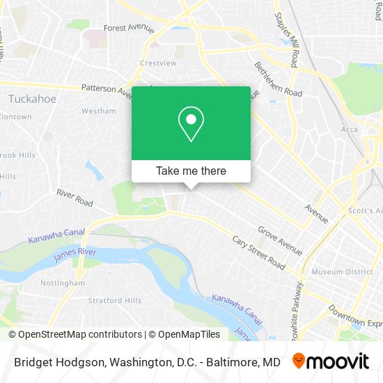 Bridget Hodgson map