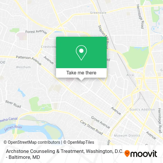 Archstone Counseling & Treatment map