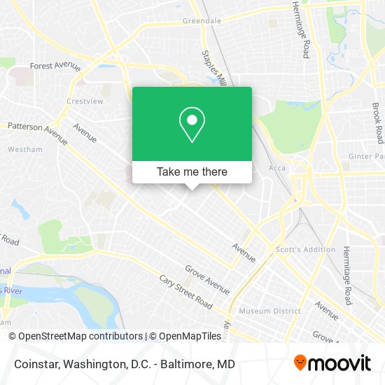 Mapa de Coinstar