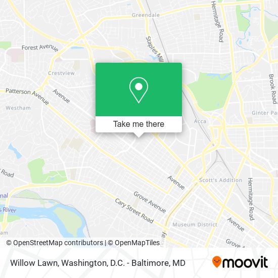 Willow Lawn map